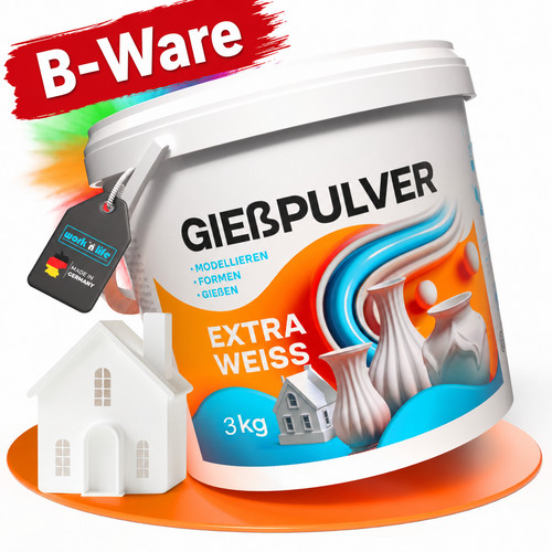 Gießpulver extra weiß - , b-