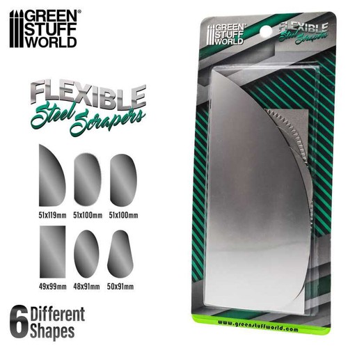 Stahl spachtel set flexibel - stahl,