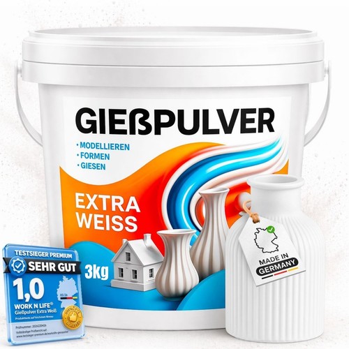 Gießpulver extra weiß - , 3kg