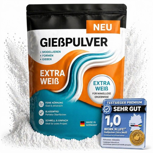 Gießpulver extra weiß beutel - gießpulver,