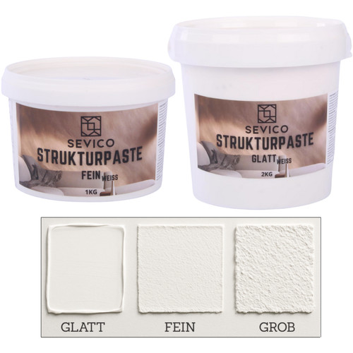 Strukturpaste weiße 1kg 2kg - strukturpaste, 1kg/2kg
